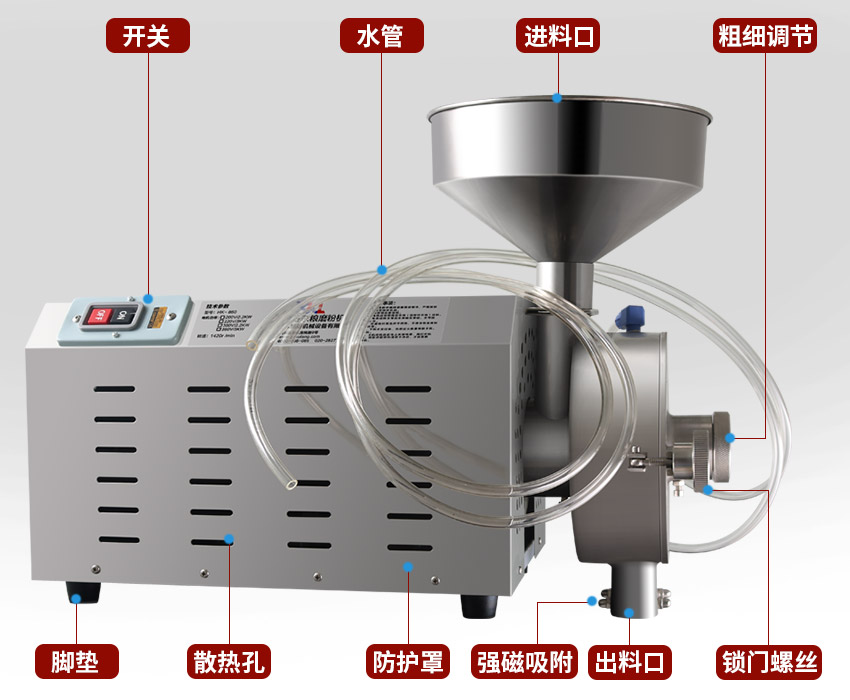 水冷式五穀雜糧磨（mó）粉機結構